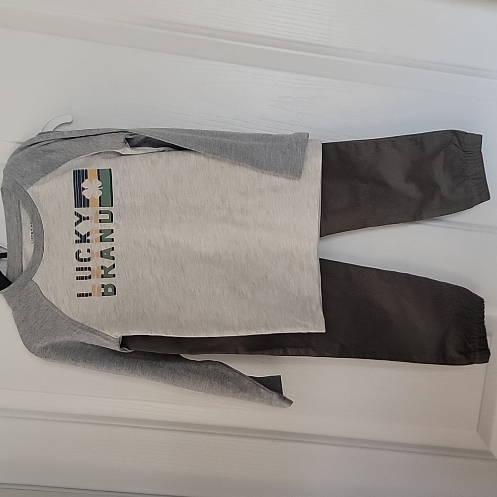 Lucky Brand Kids' Gray and Green Outfit 4T 4 Toddler New
